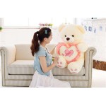 Peach 3.5 Feet Love Heart Teddy Bear